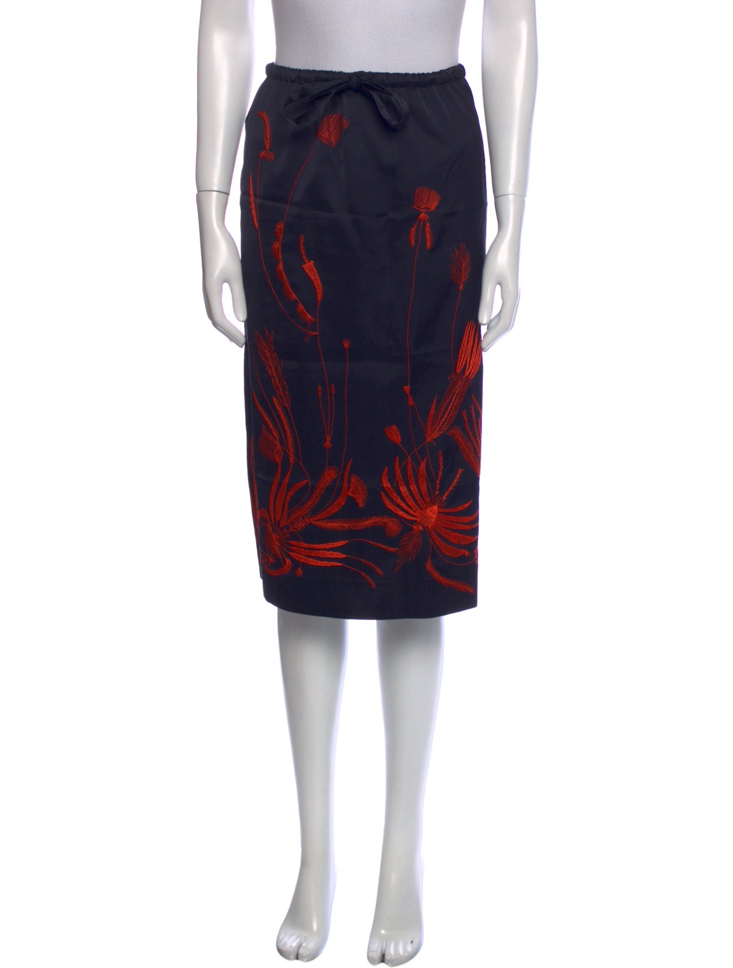 Dries Van Noten Printed Knee-Length Skirt