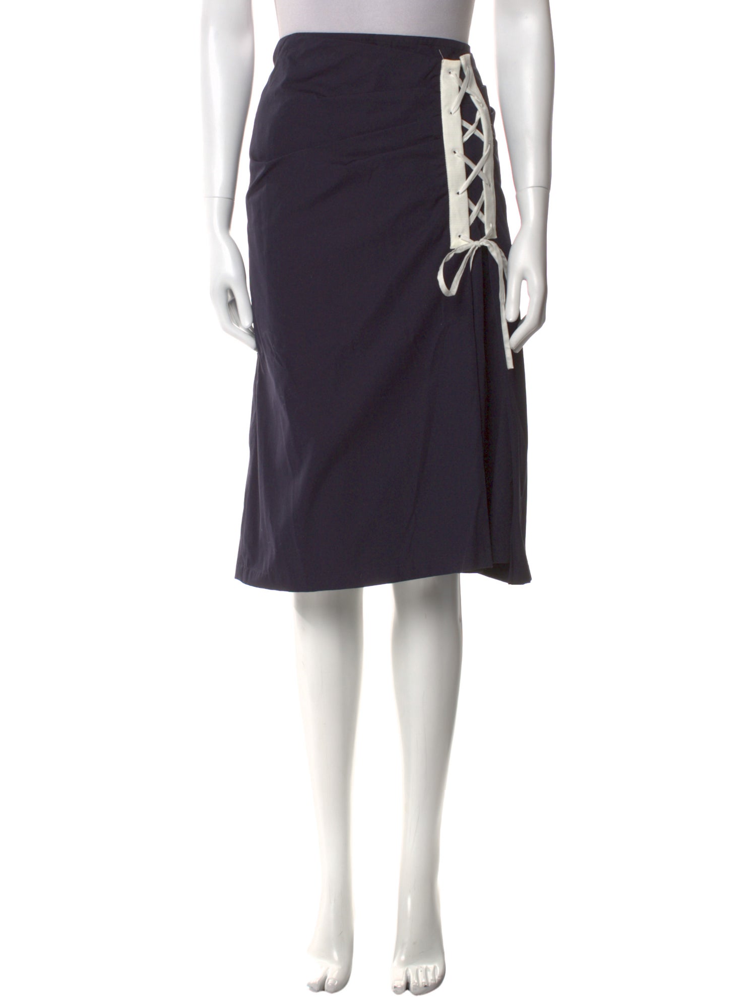 Dries Van Noten Pleated Accents Knee-Length Skirt