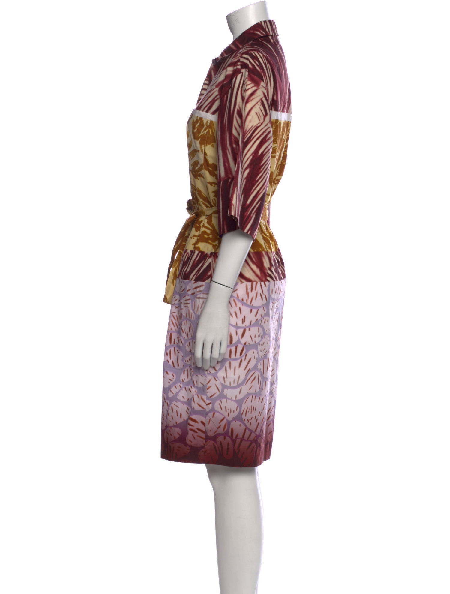 Dries Van Noten Printed Knee-Length Dress