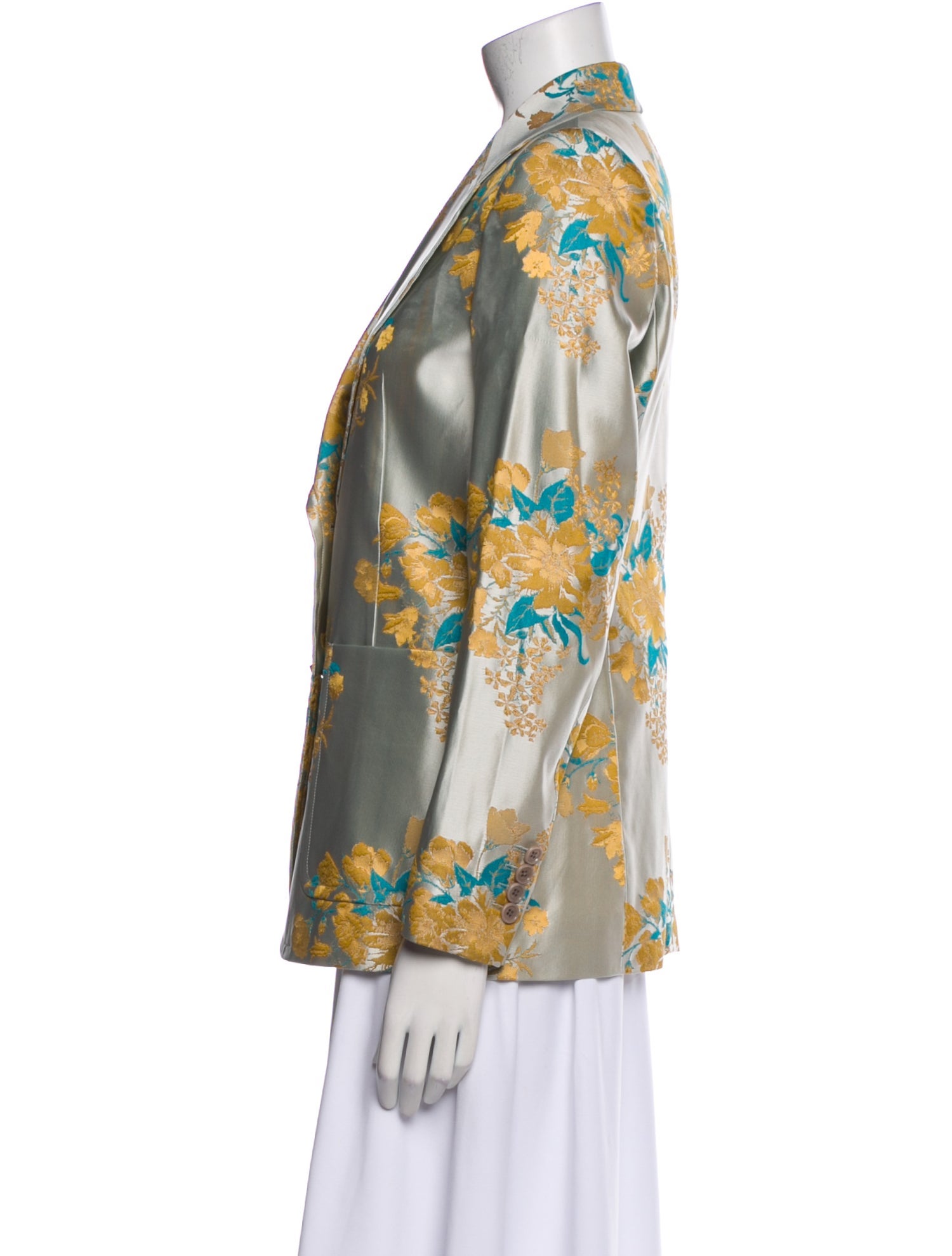 Dries Van Noten Floral Print Blazer