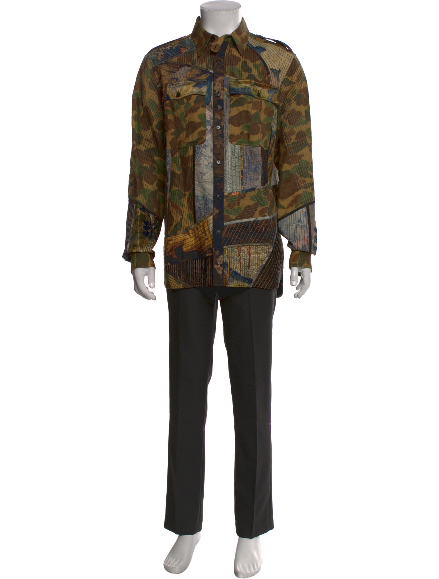 Dries Van Noten Linen Printed Shirt