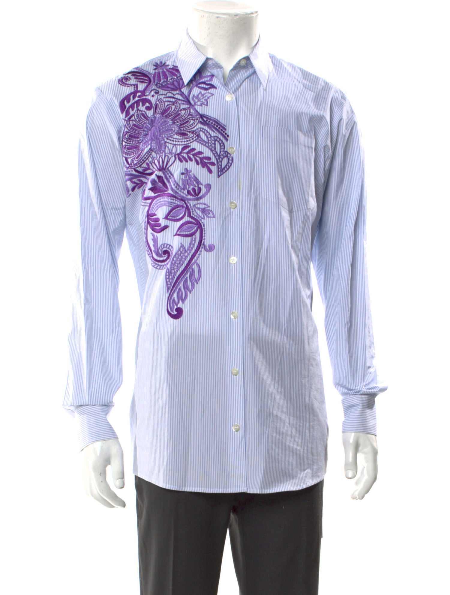 Dries Van Noten Graphic Print Long Sleeve Shirt