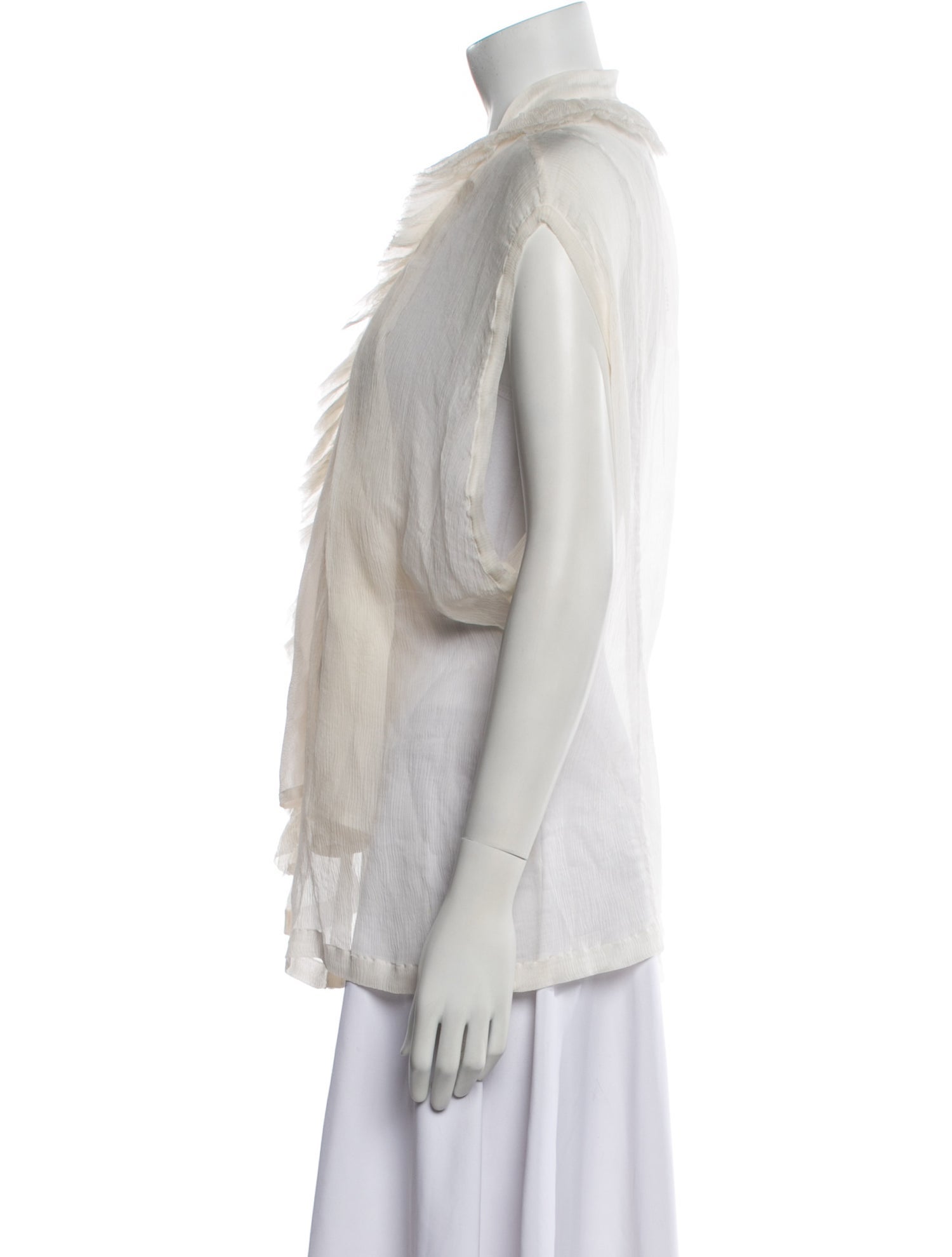 Dries Van Noten Silk V-Neck Blouse