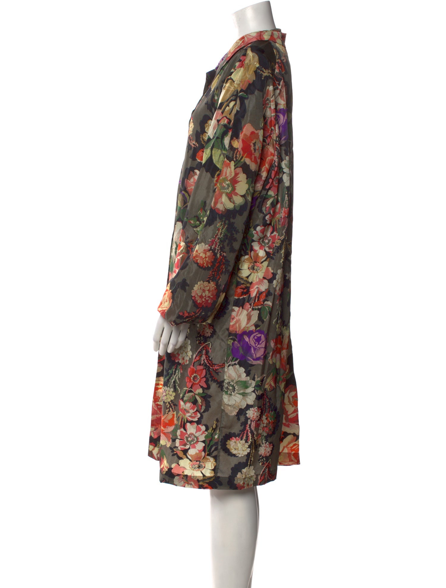 Dries Van Noten Floral Print Knee-Length Dress w/ Tags
