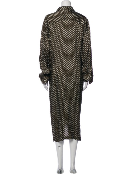 Dries Van Noten Polka Dot Print Midi Length Dress