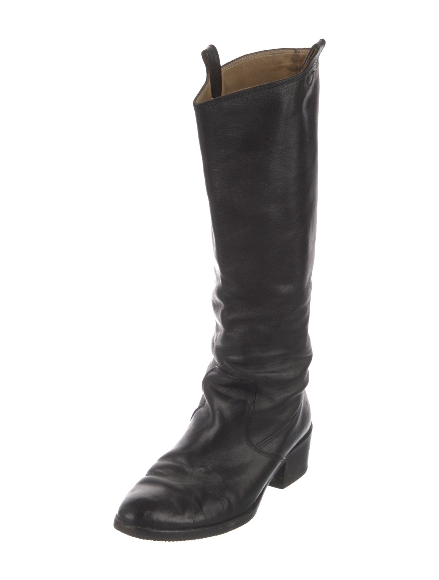 Dries Van Noten Leather Riding Boots