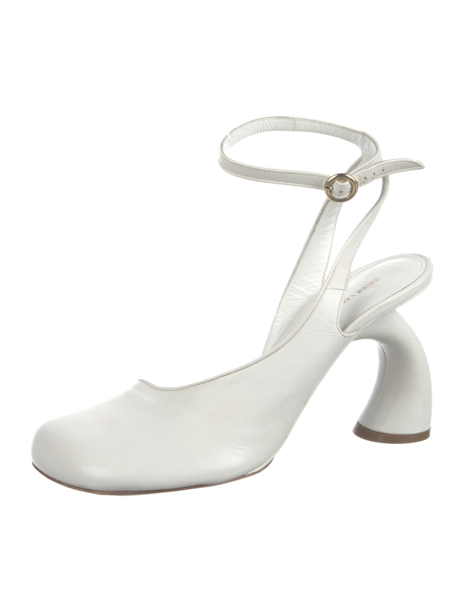 Dries Van Noten Leather Slingback Pumps