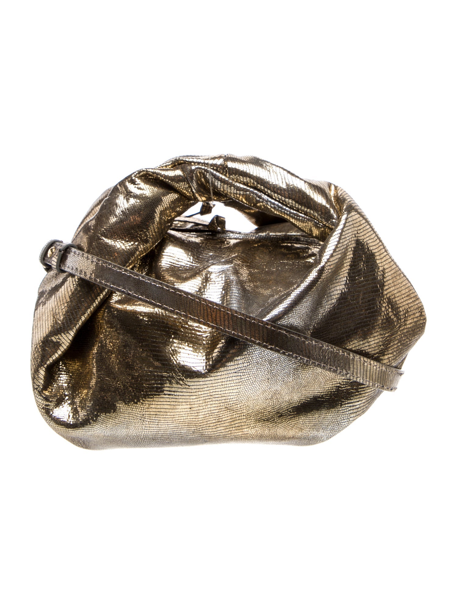 Dries Van Noten Patent Leather Top Handle Bag