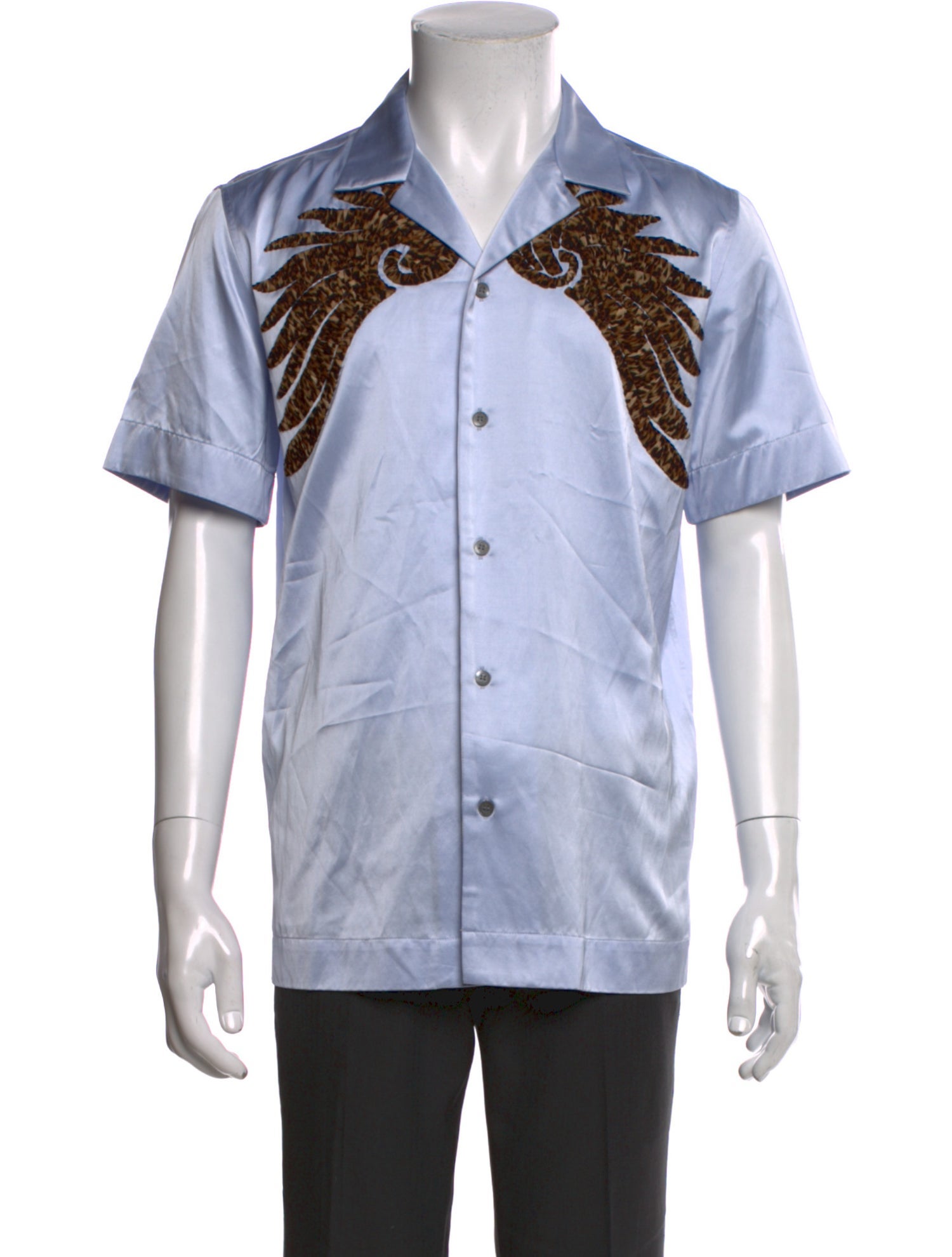 Dries Van Noten Graphic Print Short Sleeve Shirt