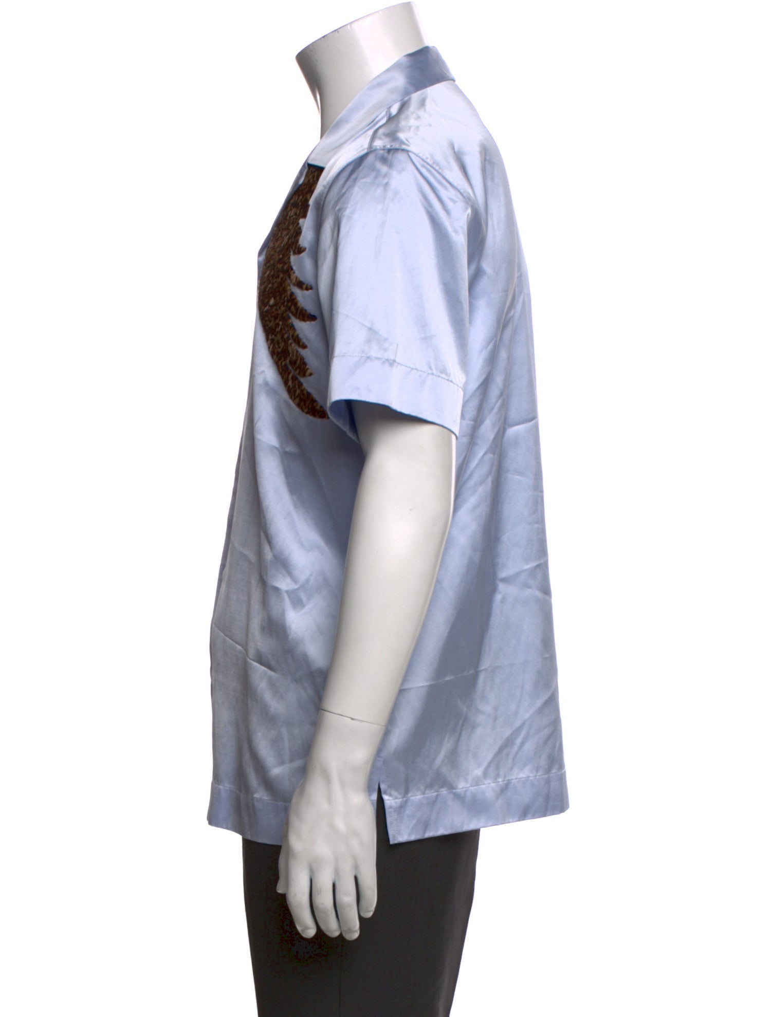 Dries Van Noten Graphic Print Short Sleeve Shirt