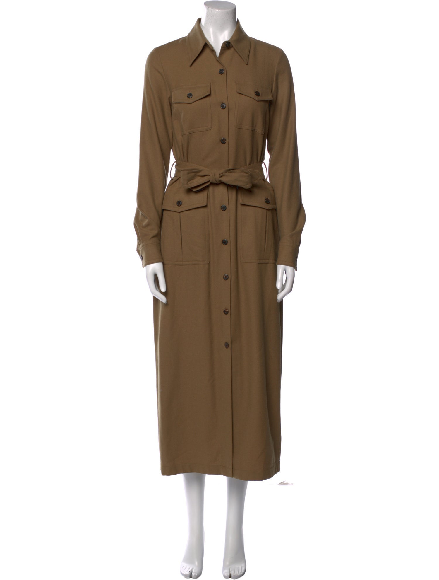 Dries Van Noten Wool Long Dress