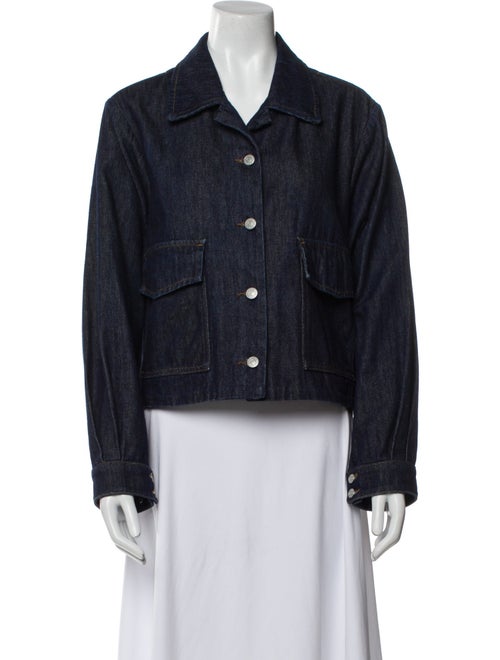 Dries Van Noten Plaid Print Denim Jacket