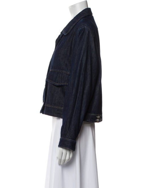 Dries Van Noten Plaid Print Denim Jacket