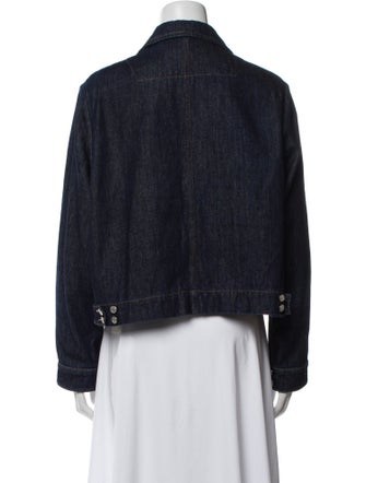 Dries Van Noten Plaid Print Denim Jacket