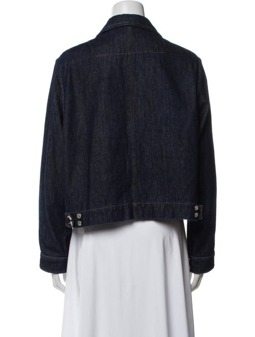 Dries Van Noten Plaid Print Denim Jacket