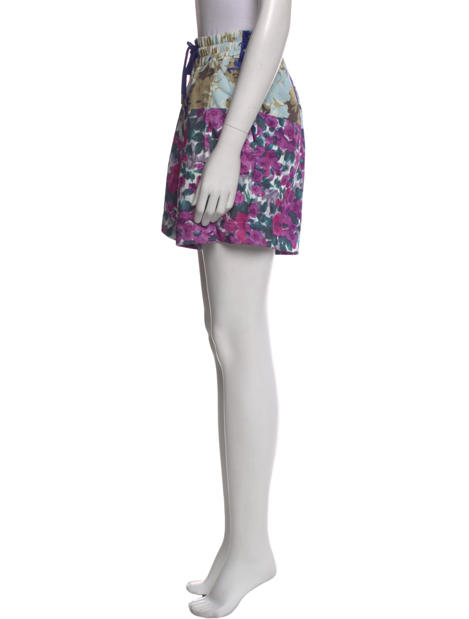 Dries Van Noten Floral Print Mini Shorts w/ Tags