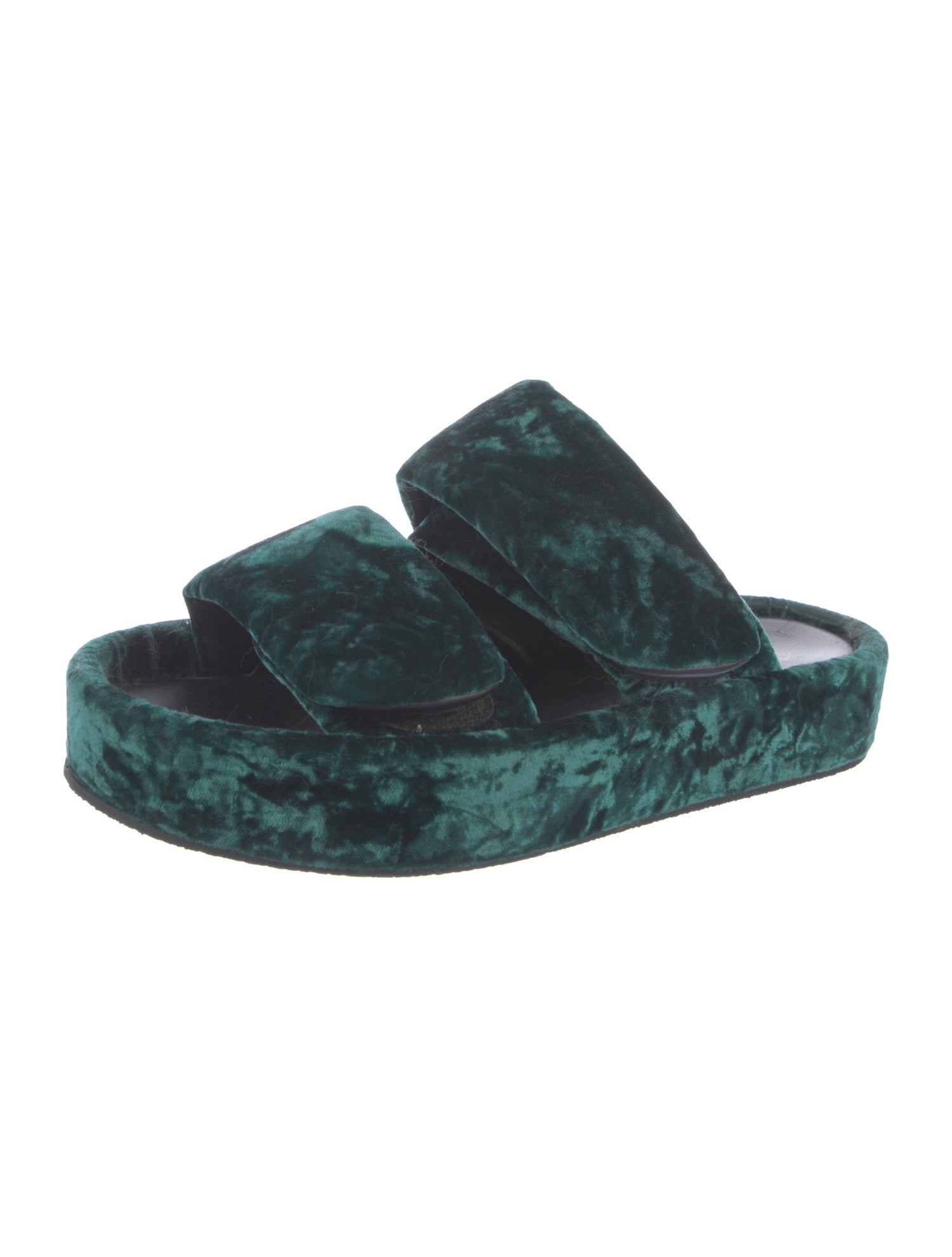 Dries Van Noten Velvet Slides