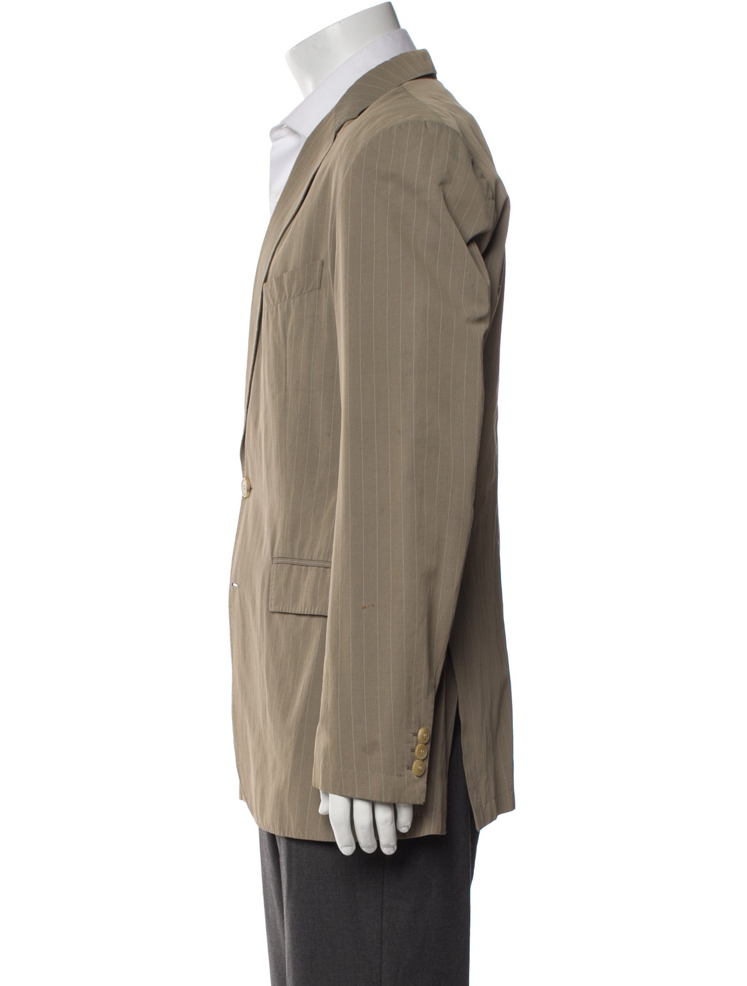 Dries Van Noten Striped Peacoat