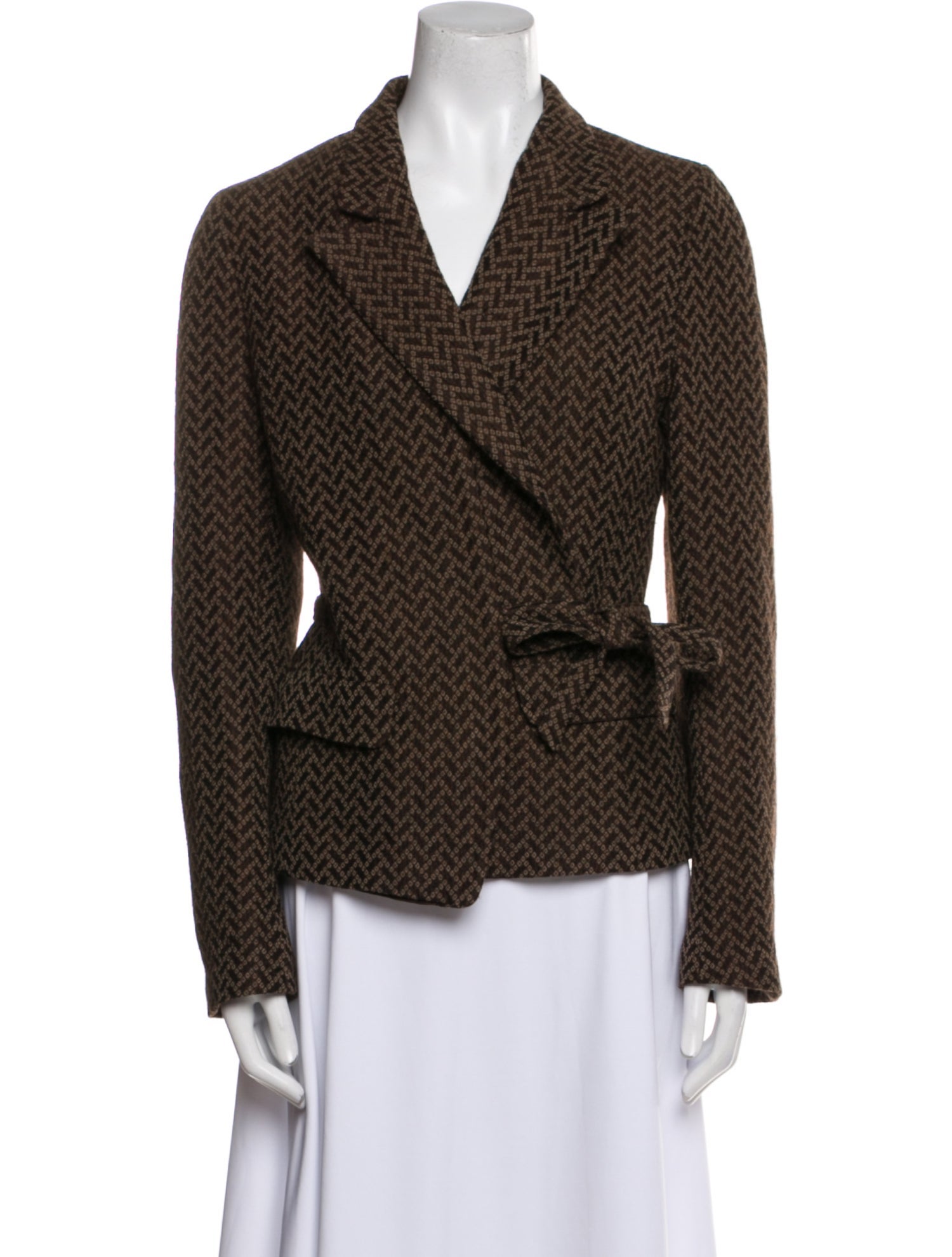 Dries Van Noten Wool Printed Blazer