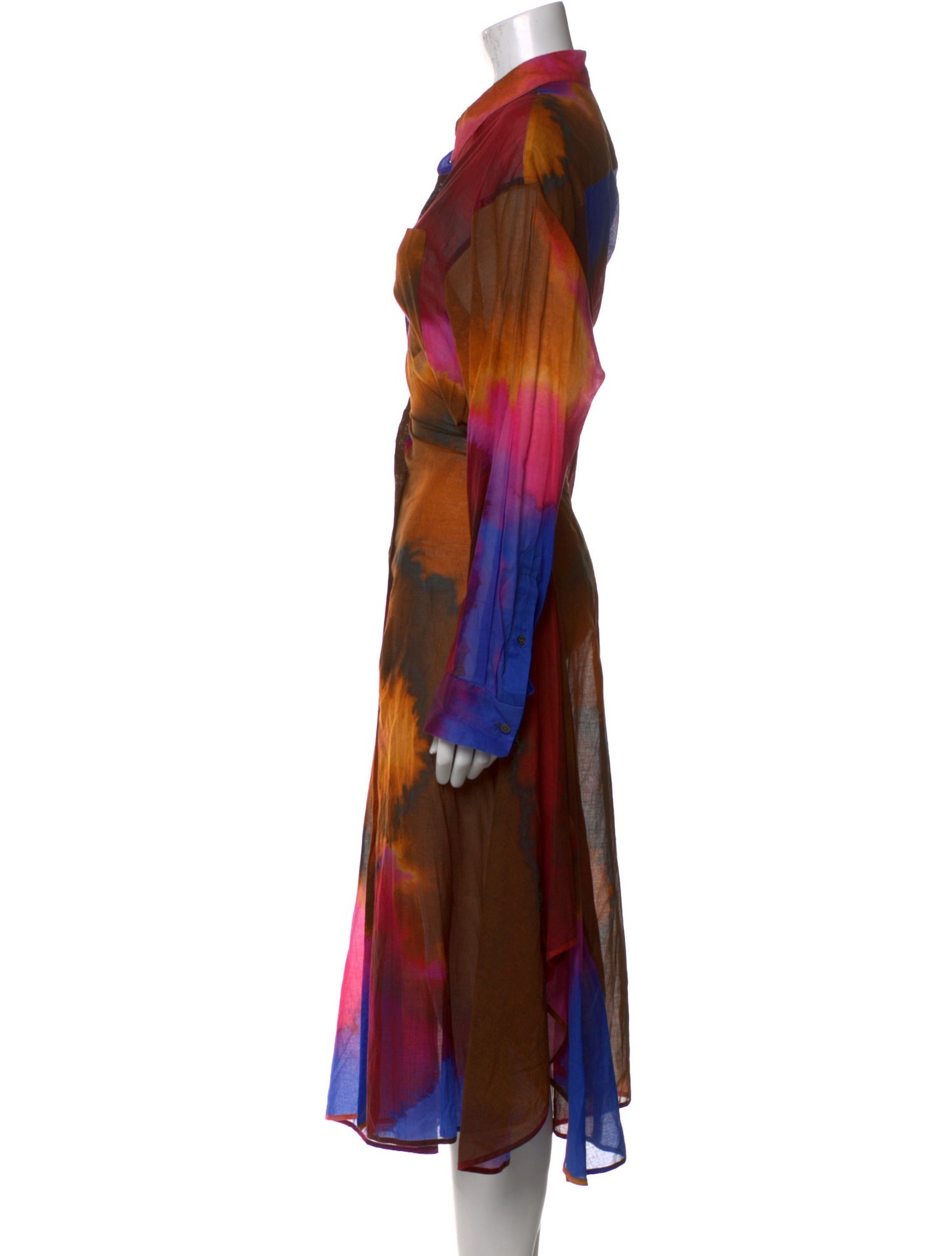 Dries Van Noten Printed Long Dress