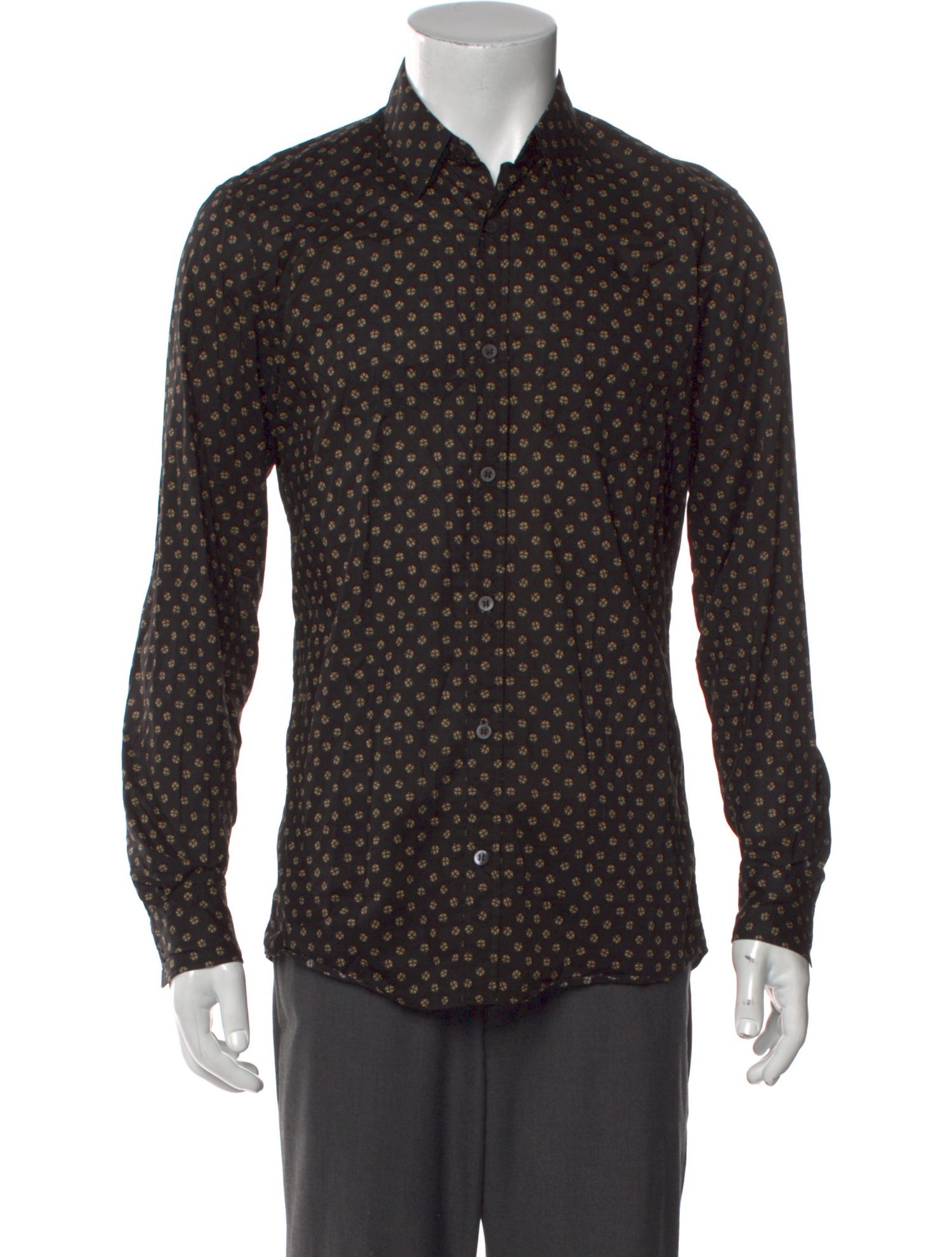 Dries Van Noten Printed Long Sleeve Shirt