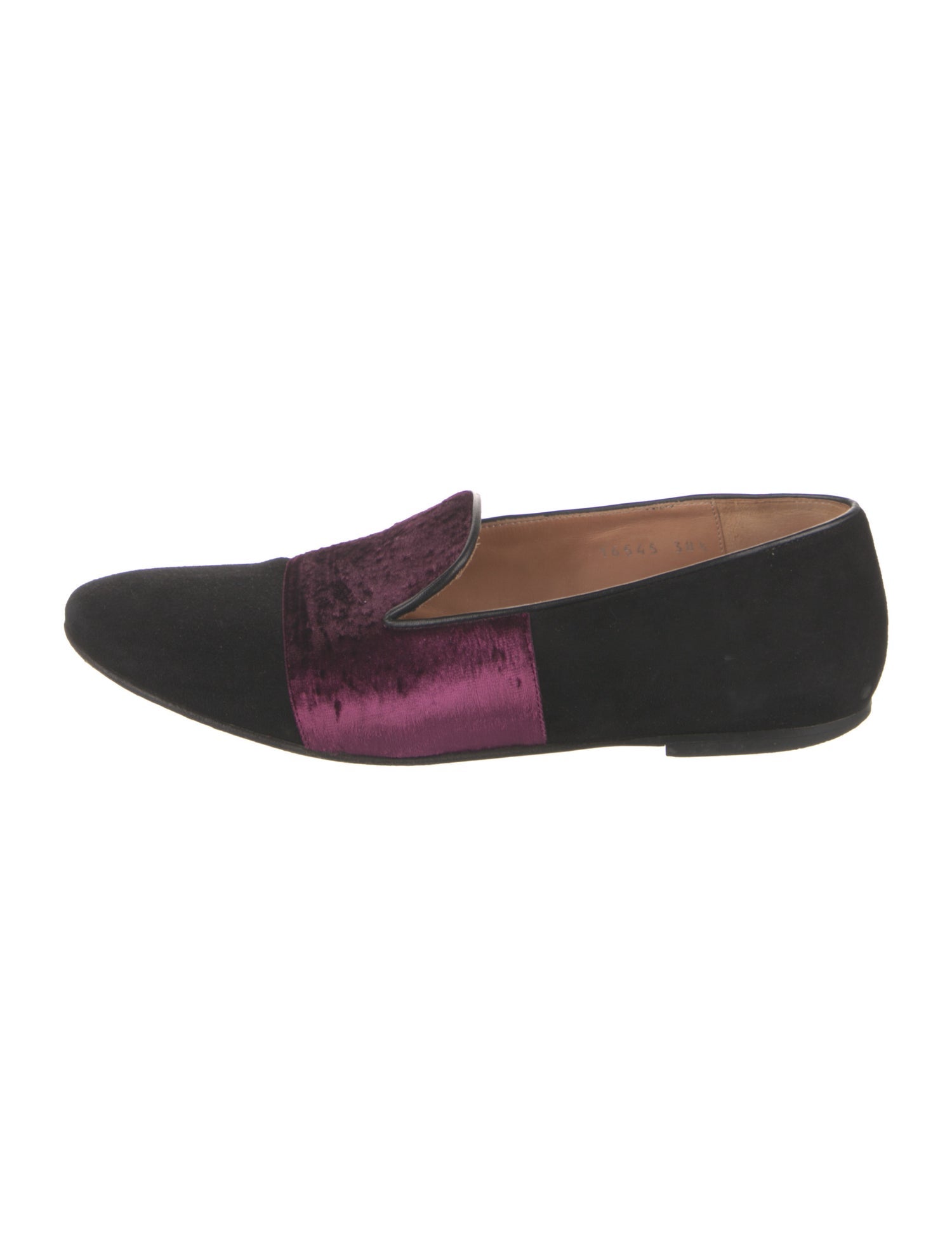 Dries Van Noten Suede Colorblock Pattern Loafers
