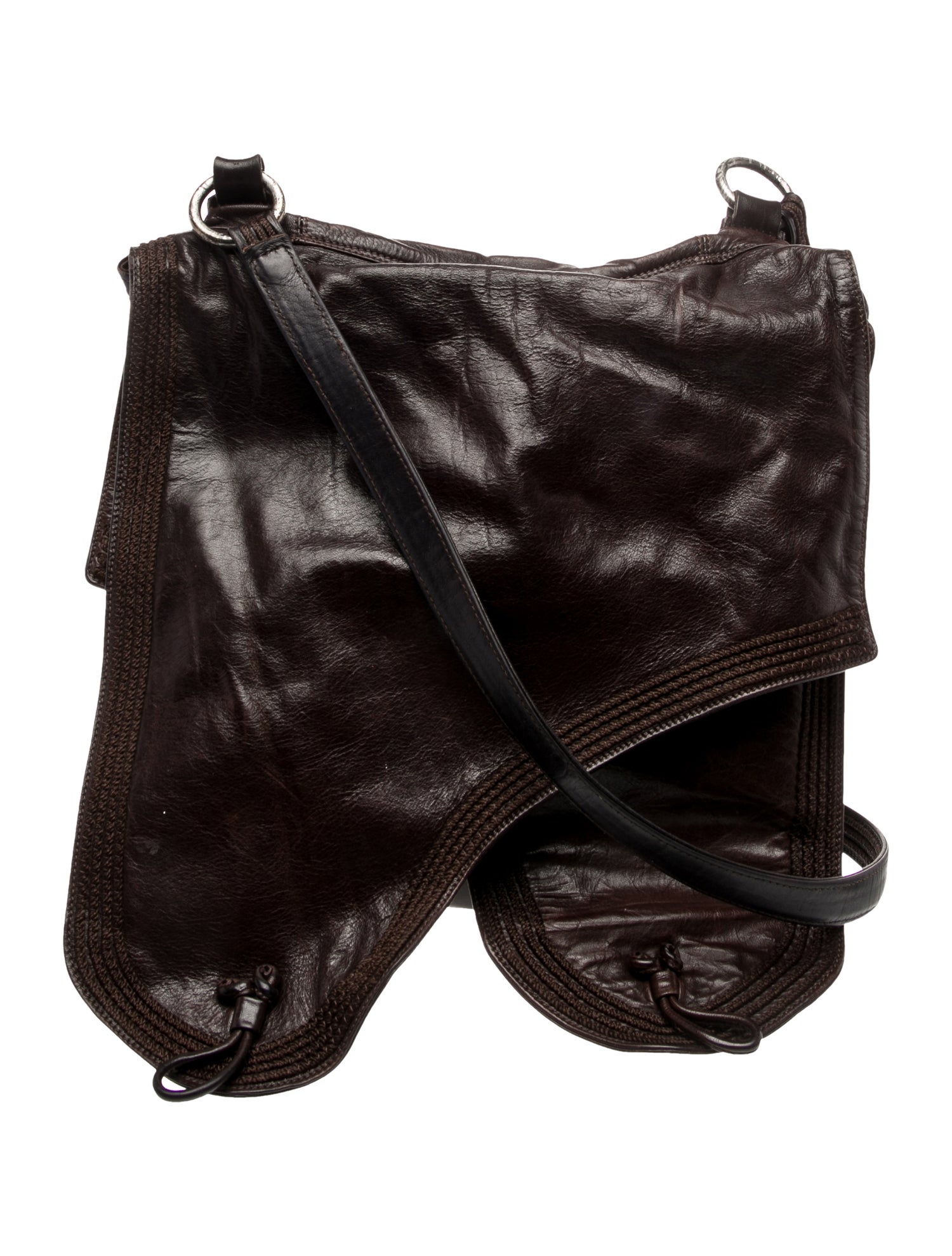 Dries Van Noten Leather Evening Bag