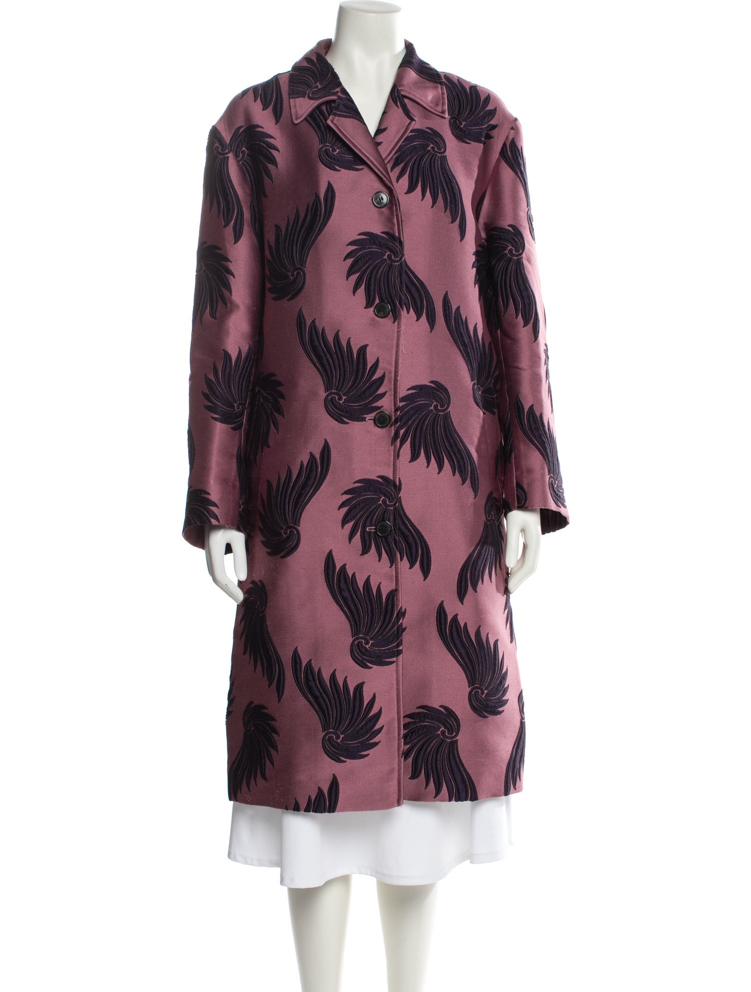 Dries Van Noten Printed Trench Coat