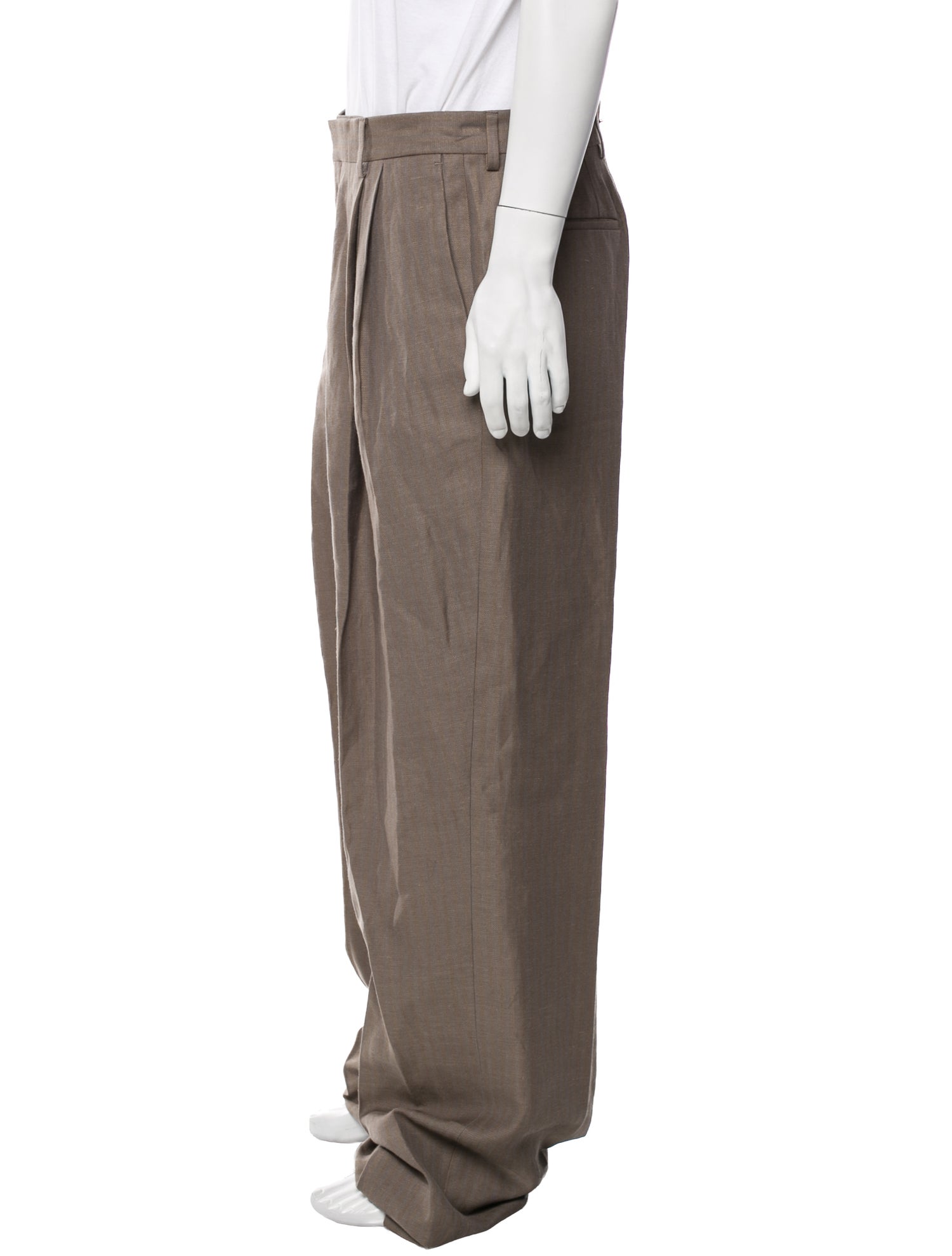 Dries Van Noten Linen Dress Pants