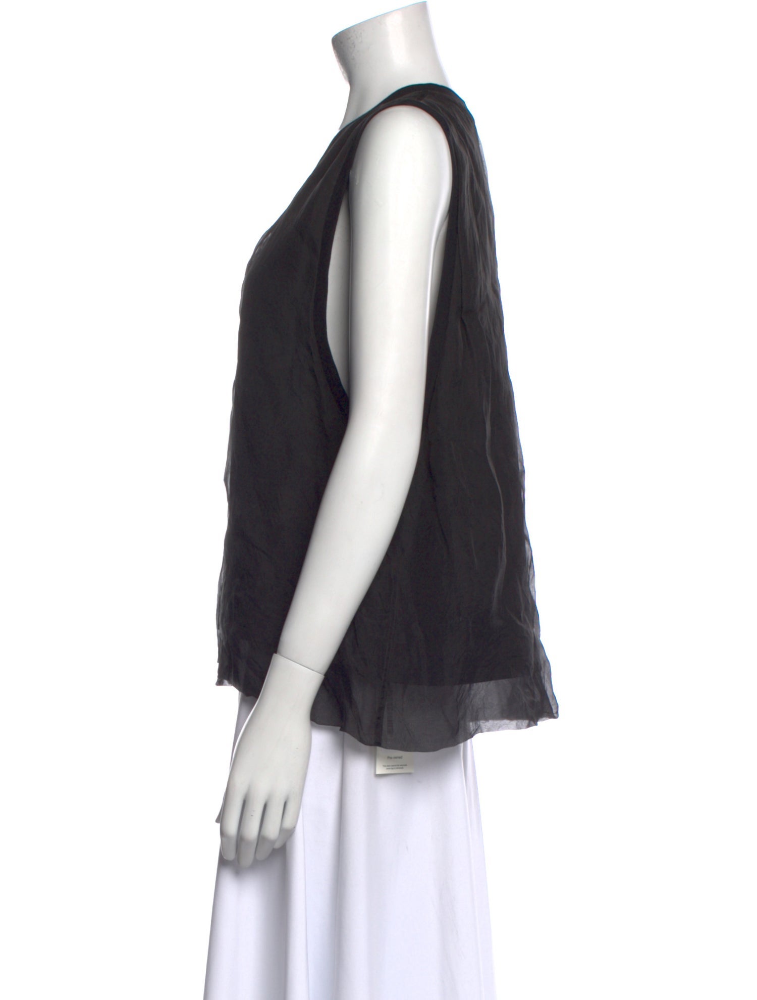 Dries Van Noten Silk Scoop Neck Top