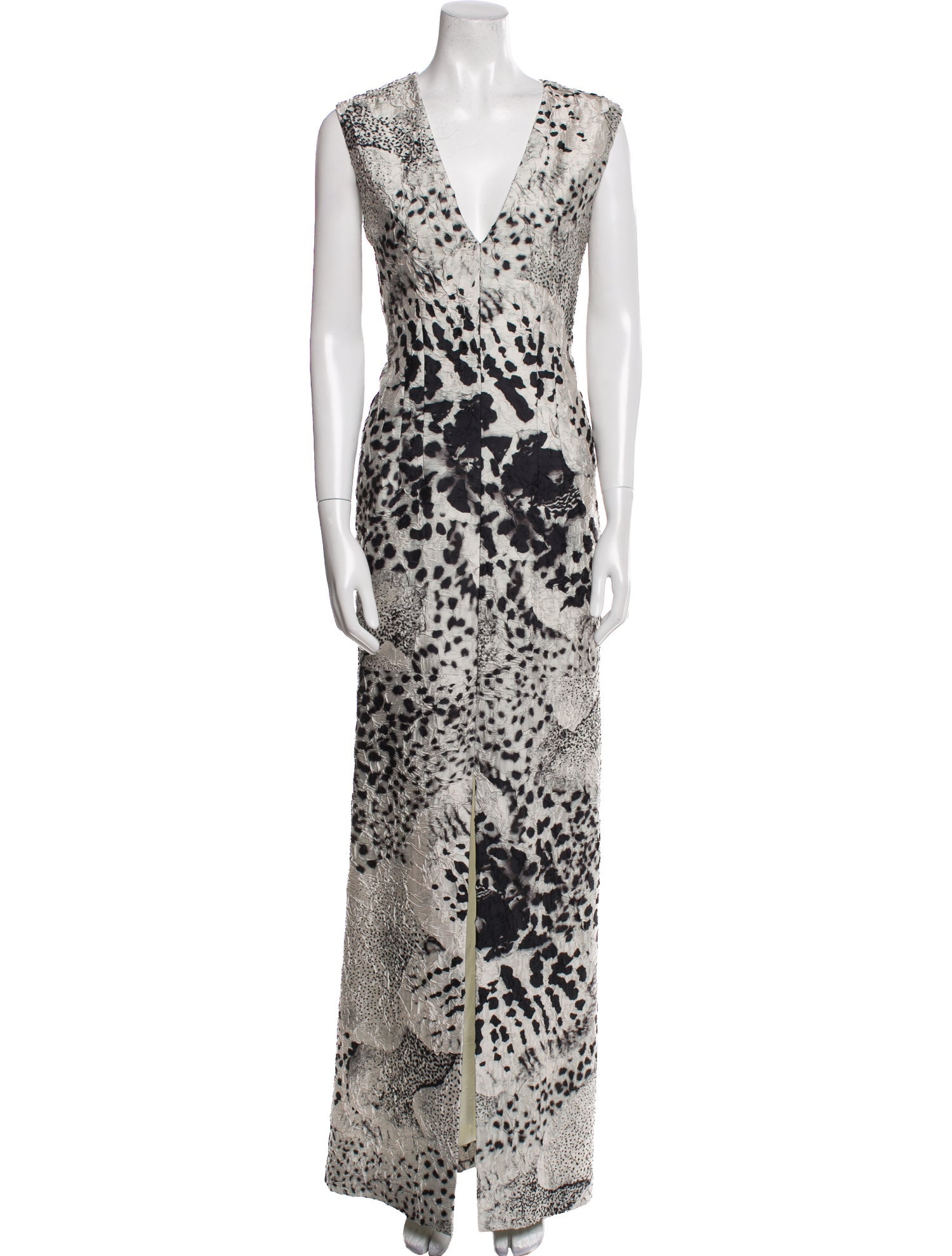 Dries Van Noten Animal Print Long Dress
