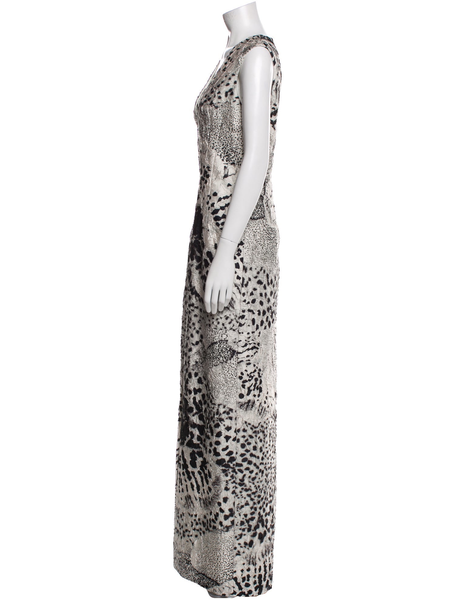 Dries Van Noten Animal Print Long Dress