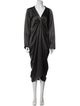 Dries Van Noten V-Neck Long Dress