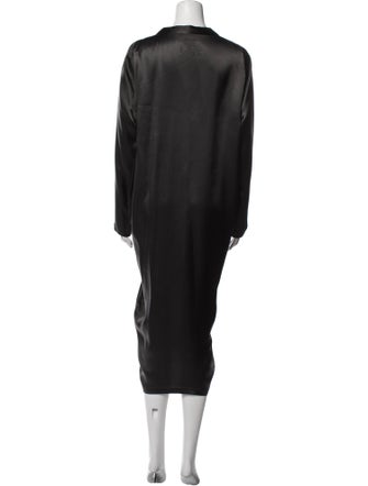 Dries Van Noten V-Neck Long Dress