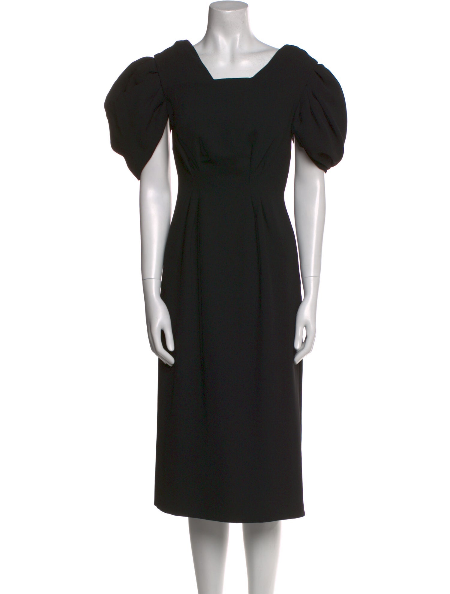 Dries Van Noten Square Neckline Midi Length Dress