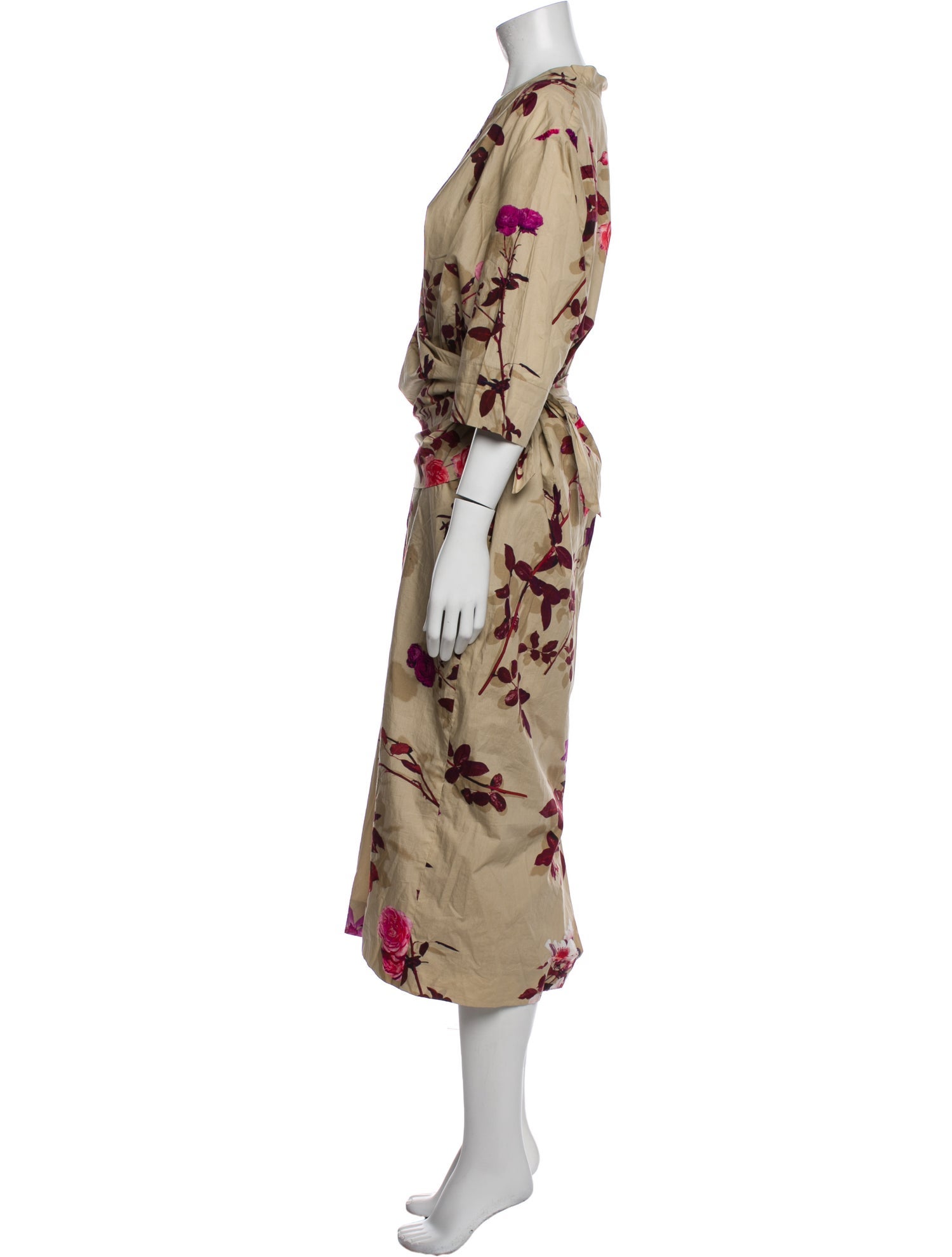 Dries Van Noten Floral Print Long Dress