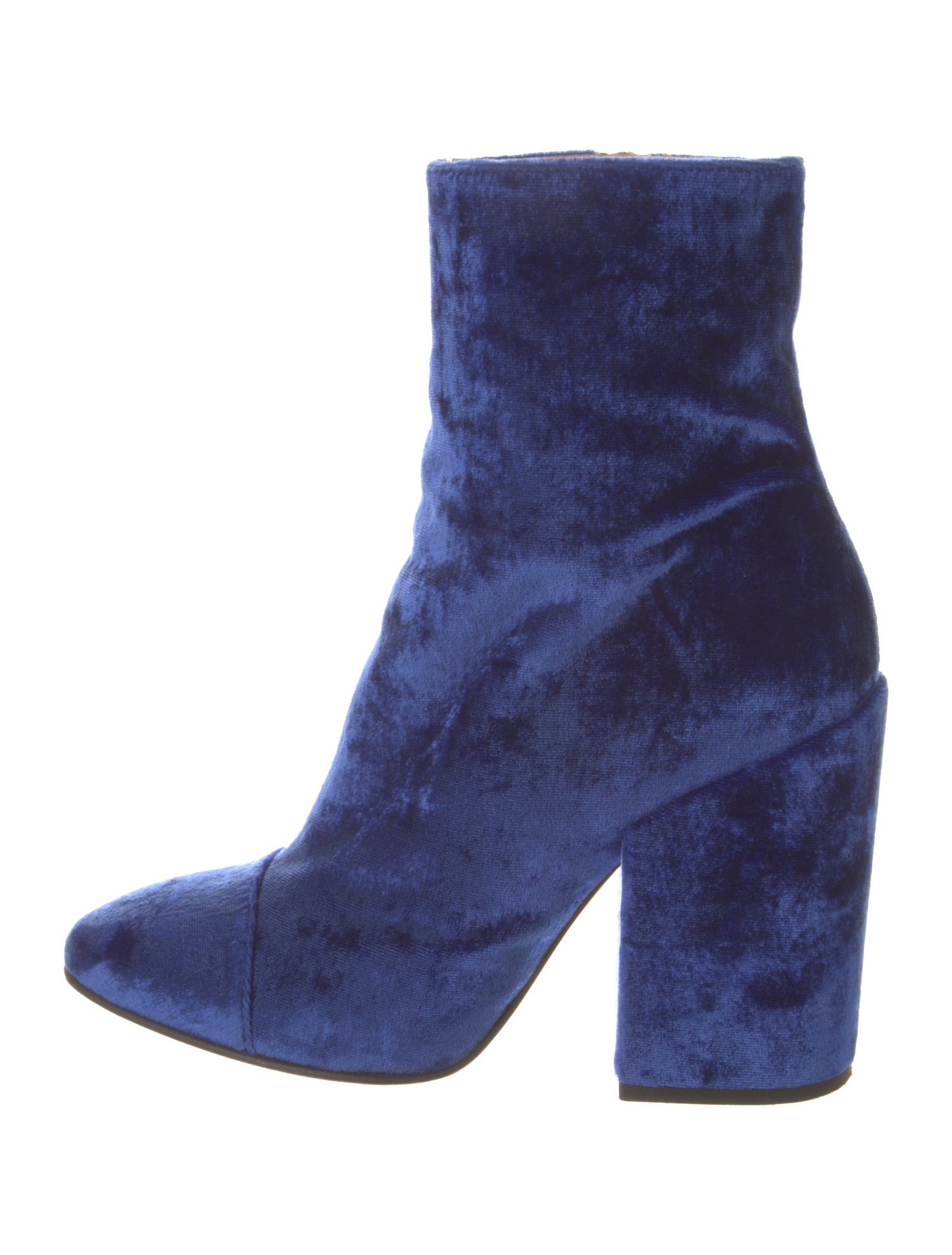 Dries Van Noten Velvet Boots