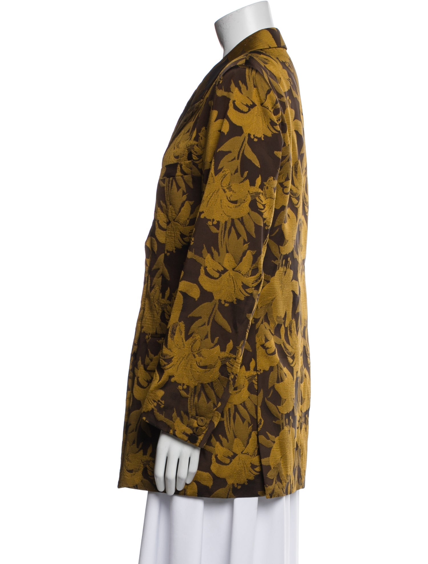 Dries Van Noten Floral Print Blazer