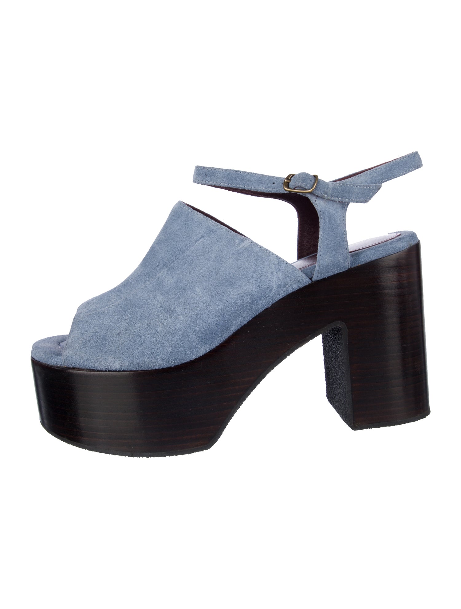 Dries Van Noten Suede Slingback Sandals