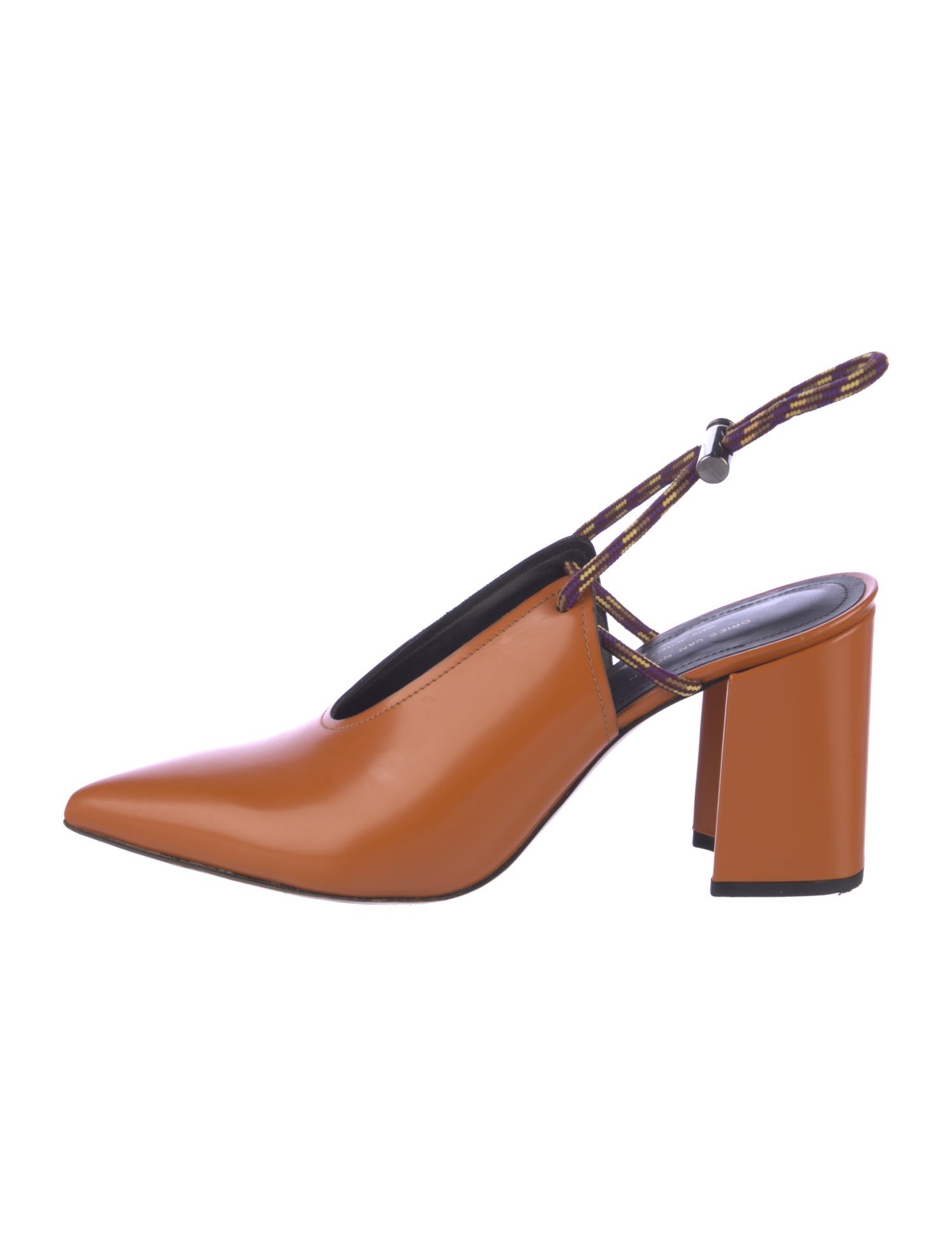 Dries Van Noten Leather Slingback Pumps
