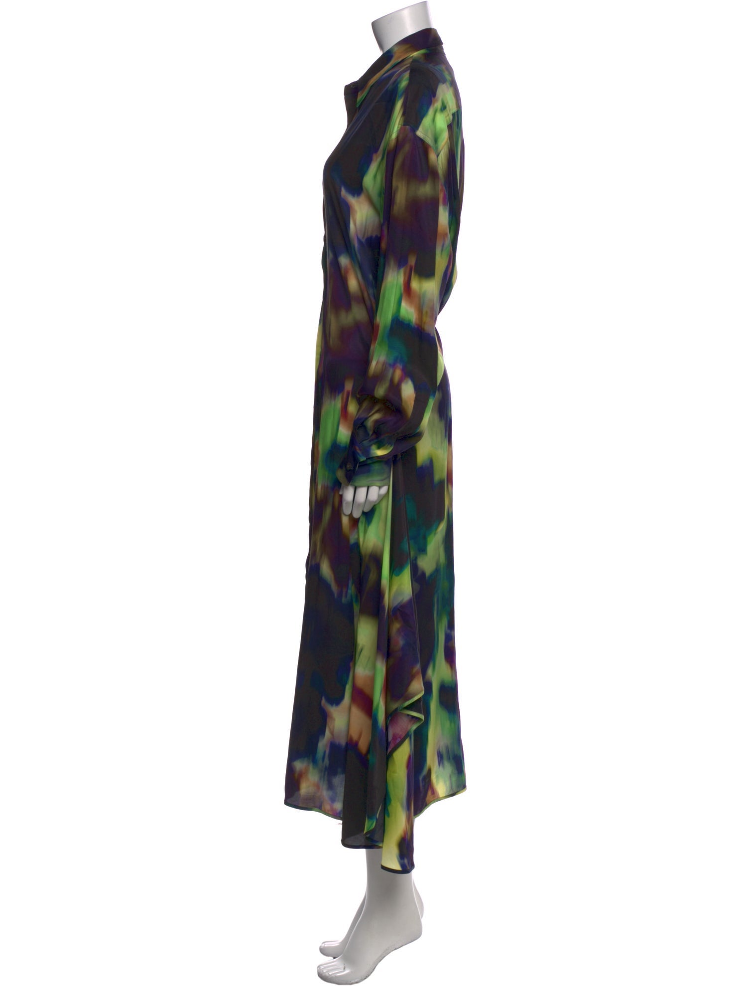 Dries Van Noten Printed Long Dress