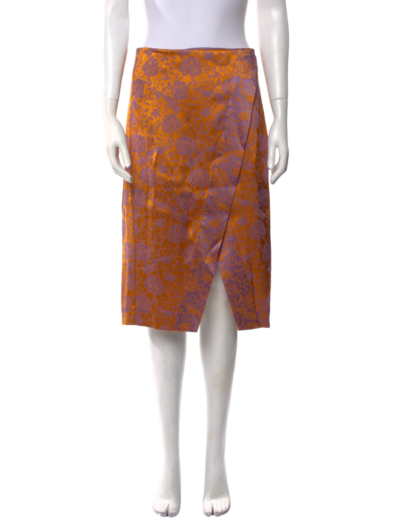 Dries Van Noten Floral Print Knee-Length Skirt