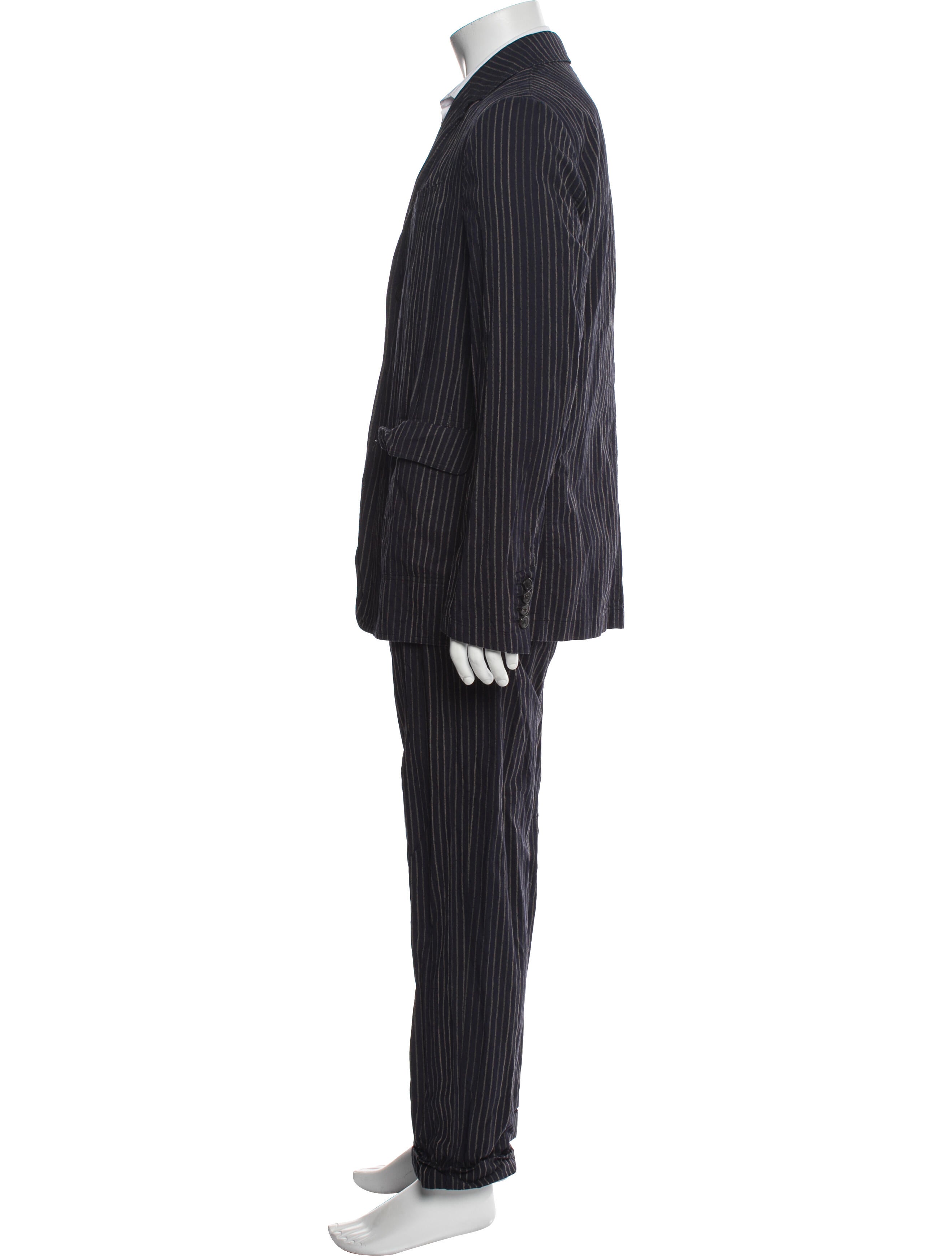 Dries Van Noten Striped Two-Piece Suit