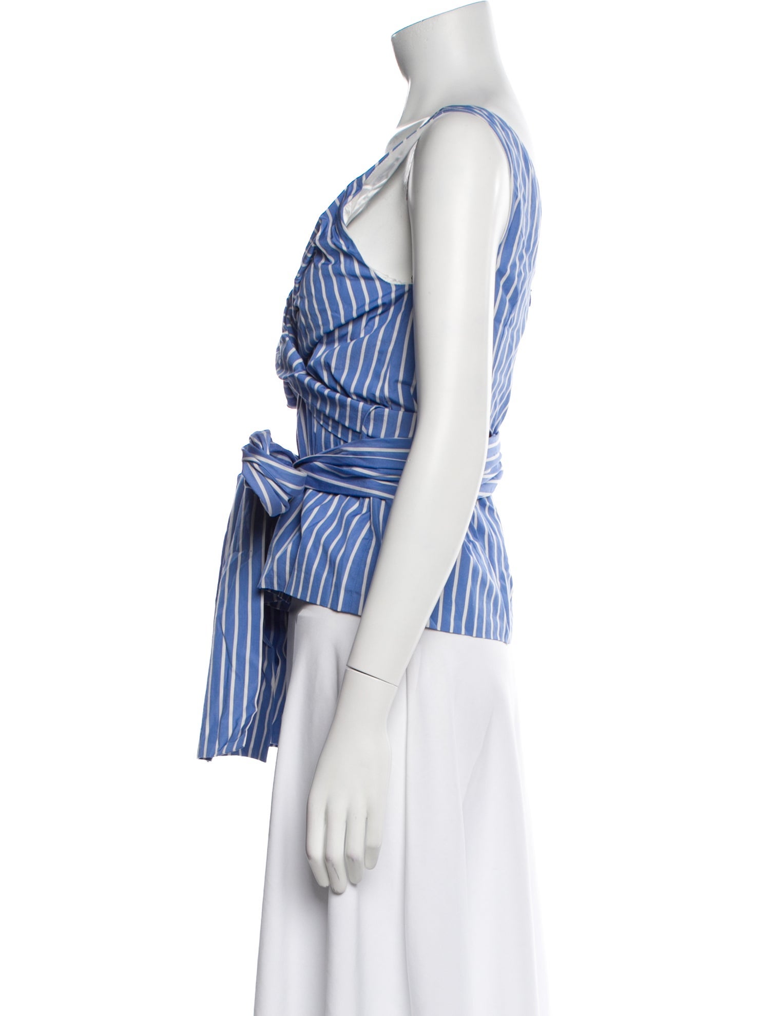 Dries Van Noten Striped V-Neck Top