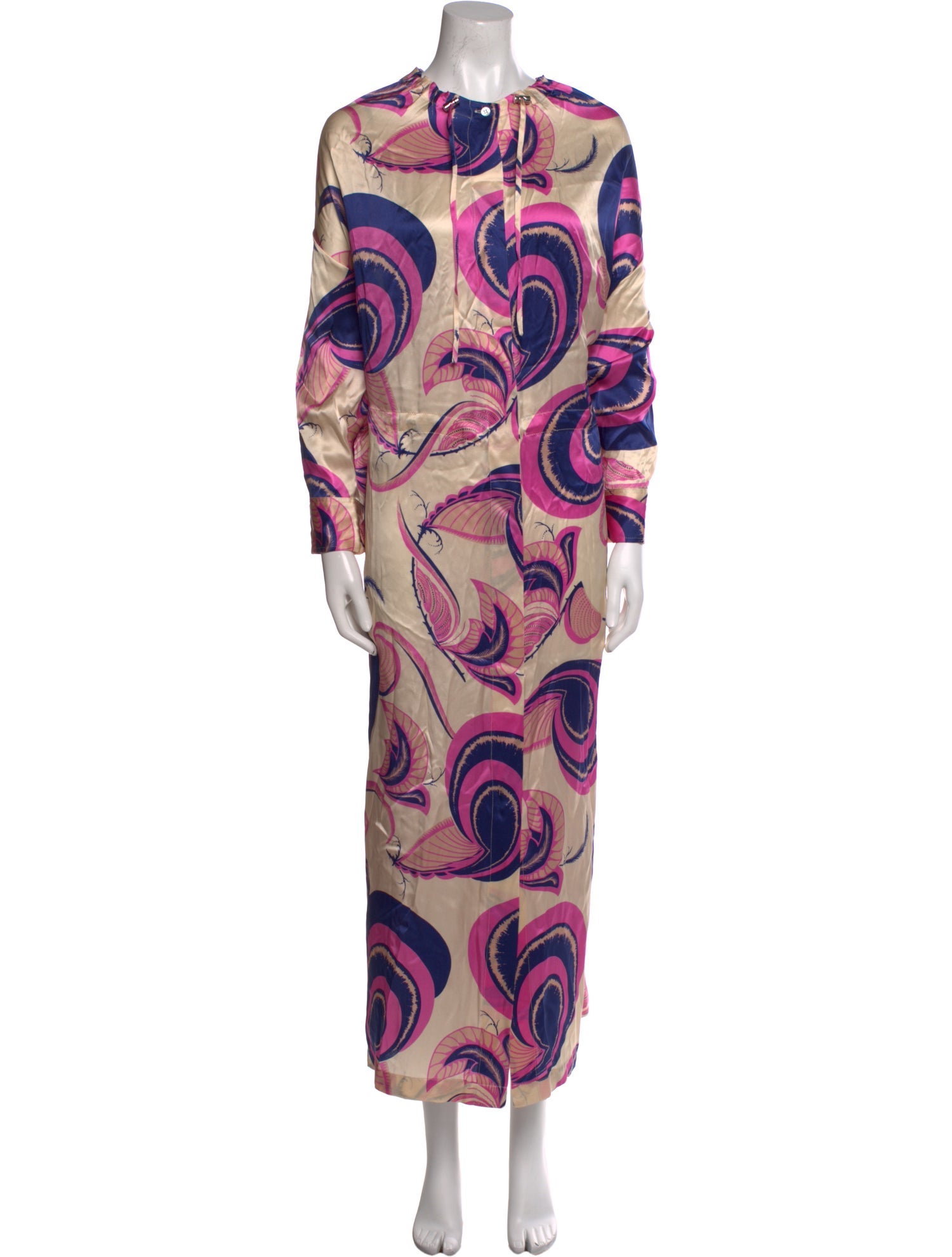 Dries Van Noten Silk Long Dress