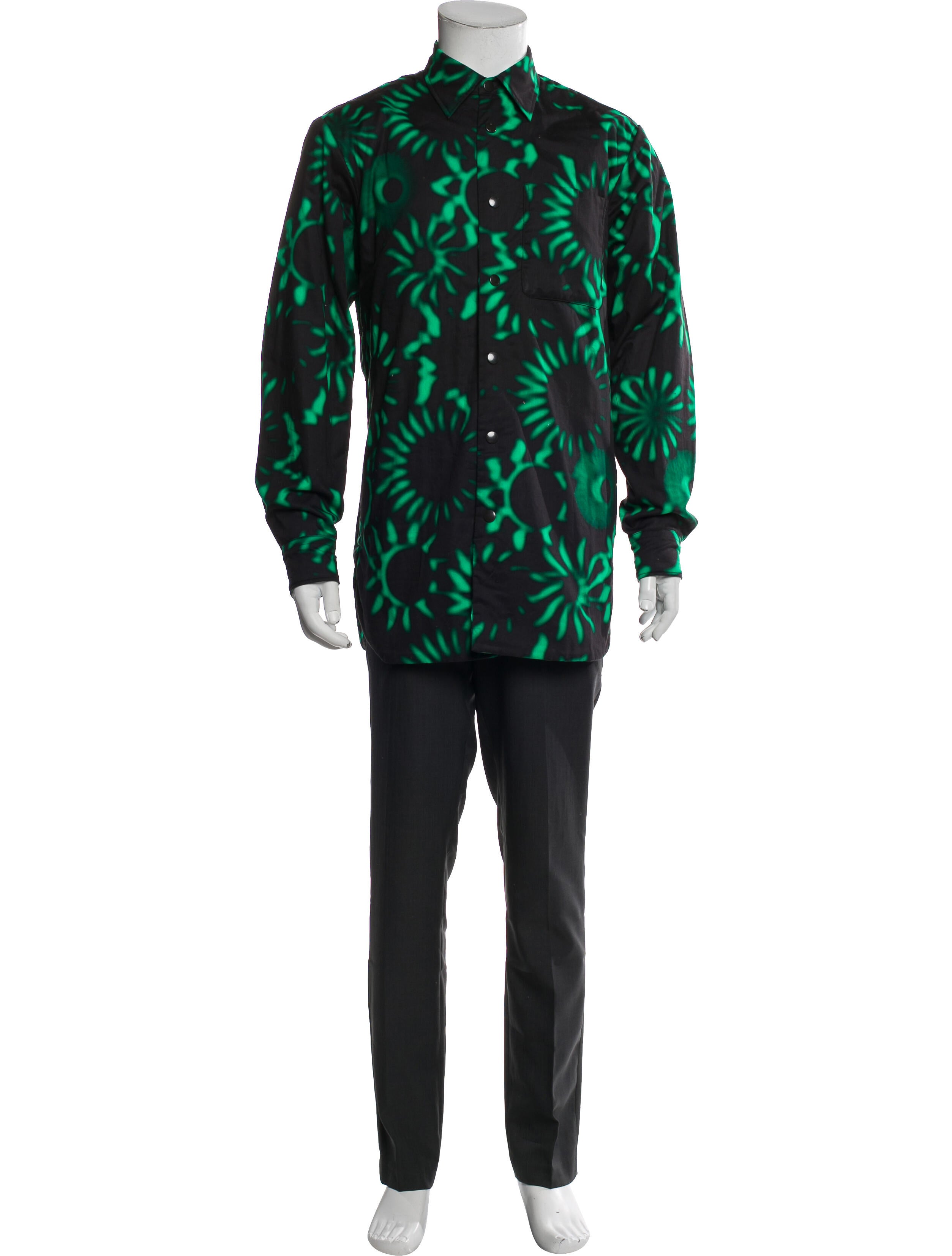 Dries Van Noten Printed Overcoat