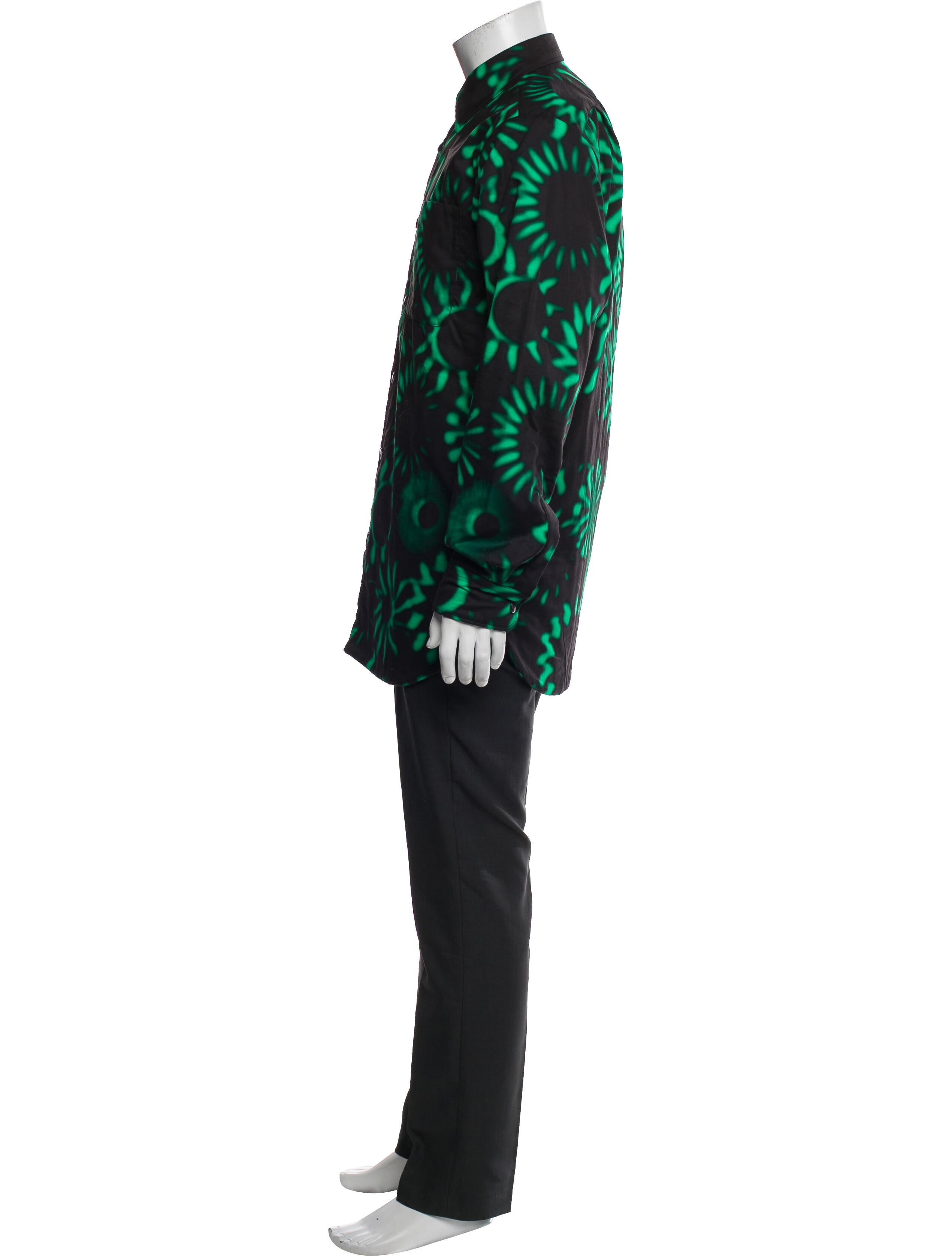 Dries Van Noten Printed Overcoat