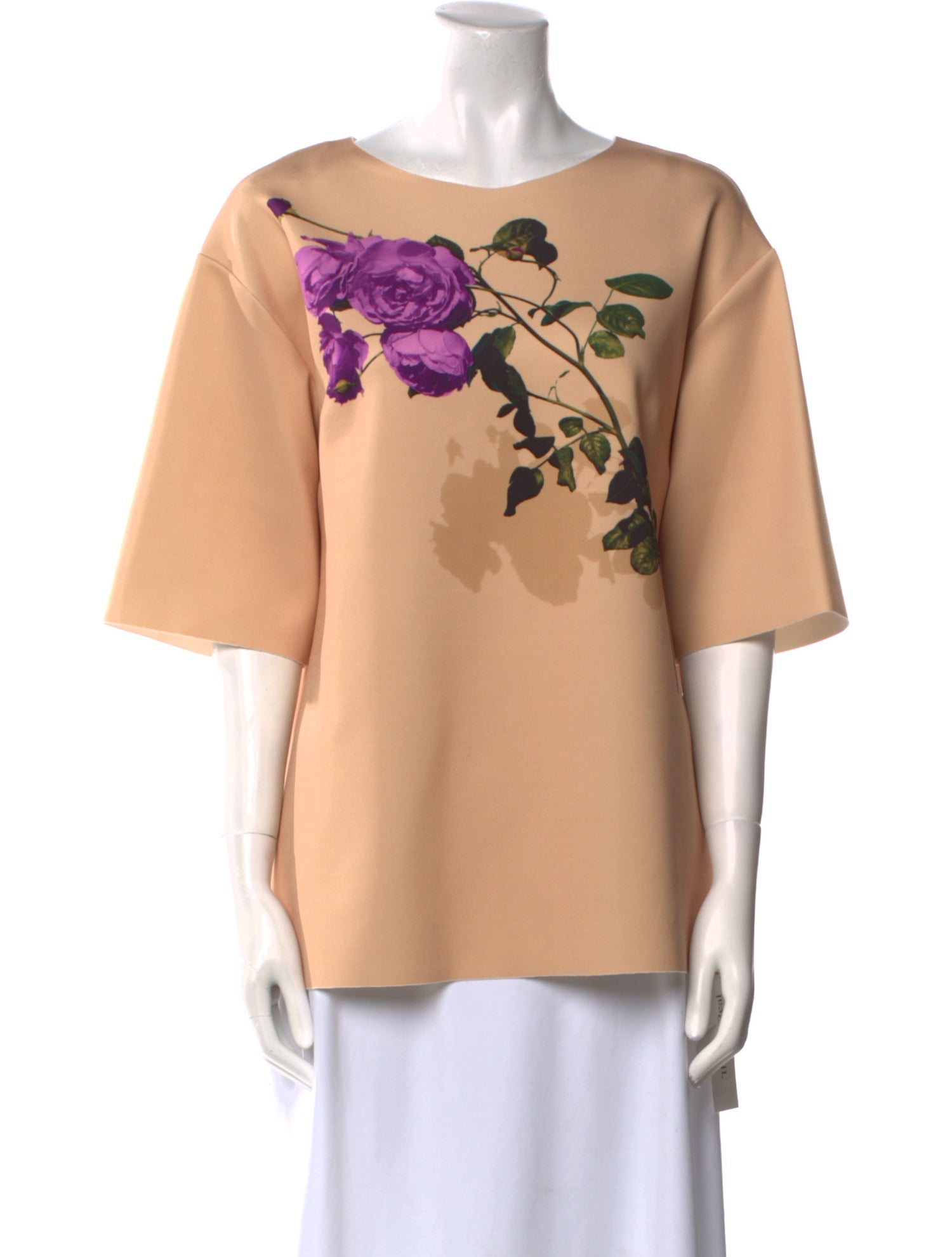 Dries Van Noten Graphic Print Bateau Neckline T-Shirt