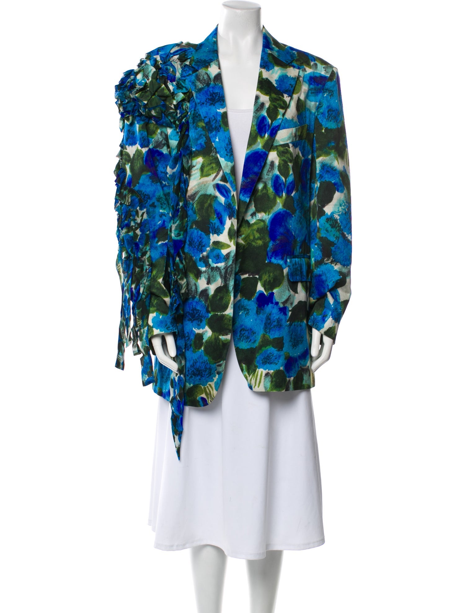 Dries Van Noten Floral Print Blazer