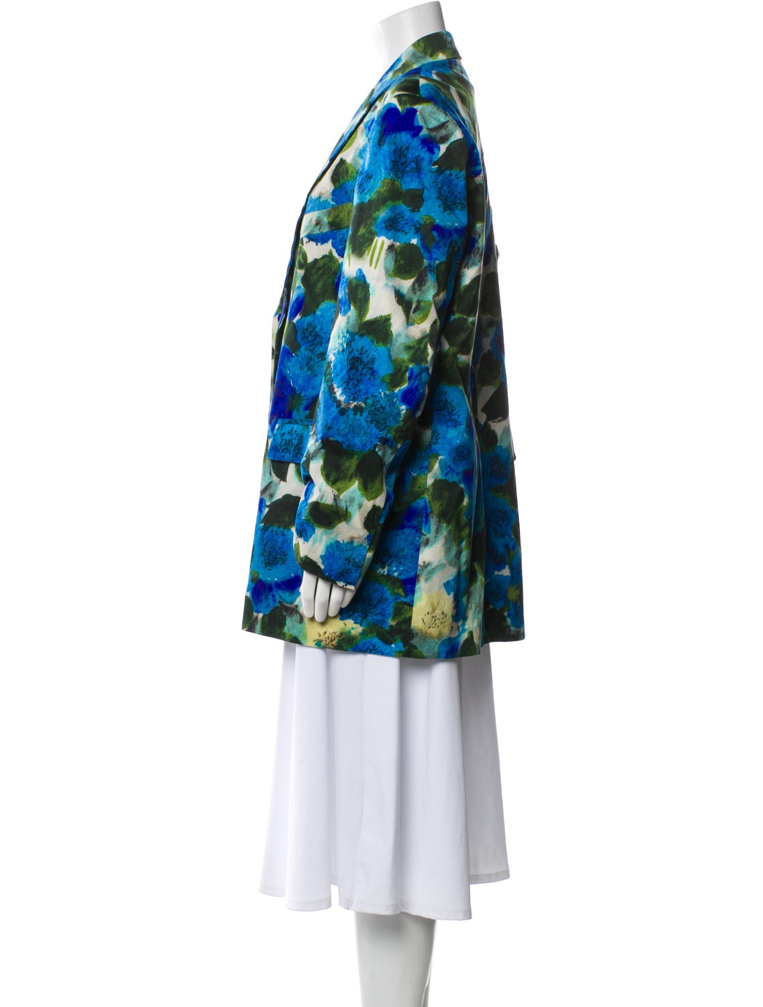 Dries Van Noten Floral Print Blazer